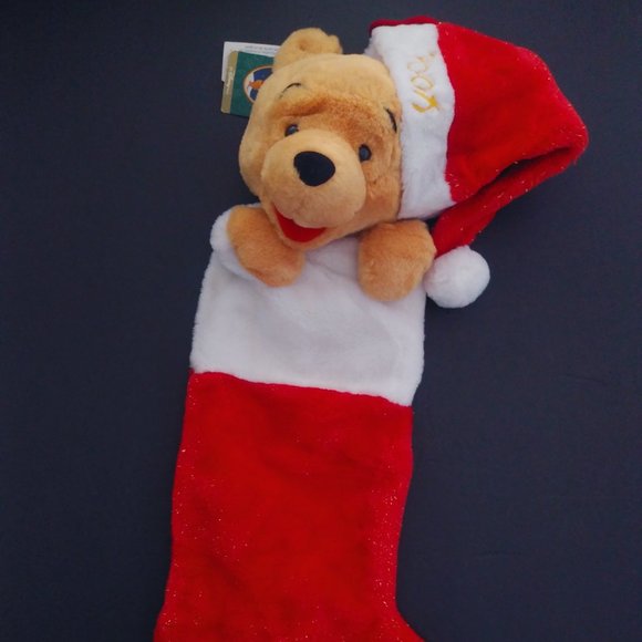 Winnie the Pooh Stocking Gold Sparkles - Picture 10 of 16